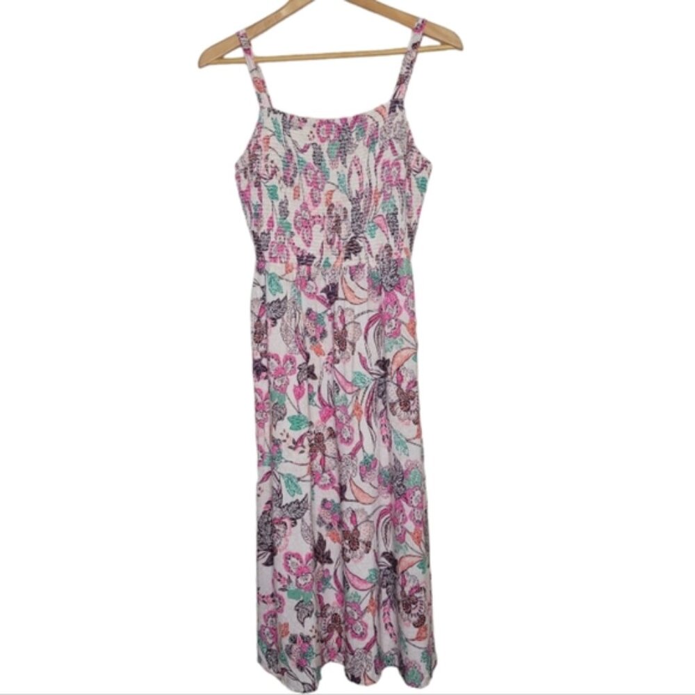 Old Navy Smocked Fit & Flare Cami Midi Dress Size S
